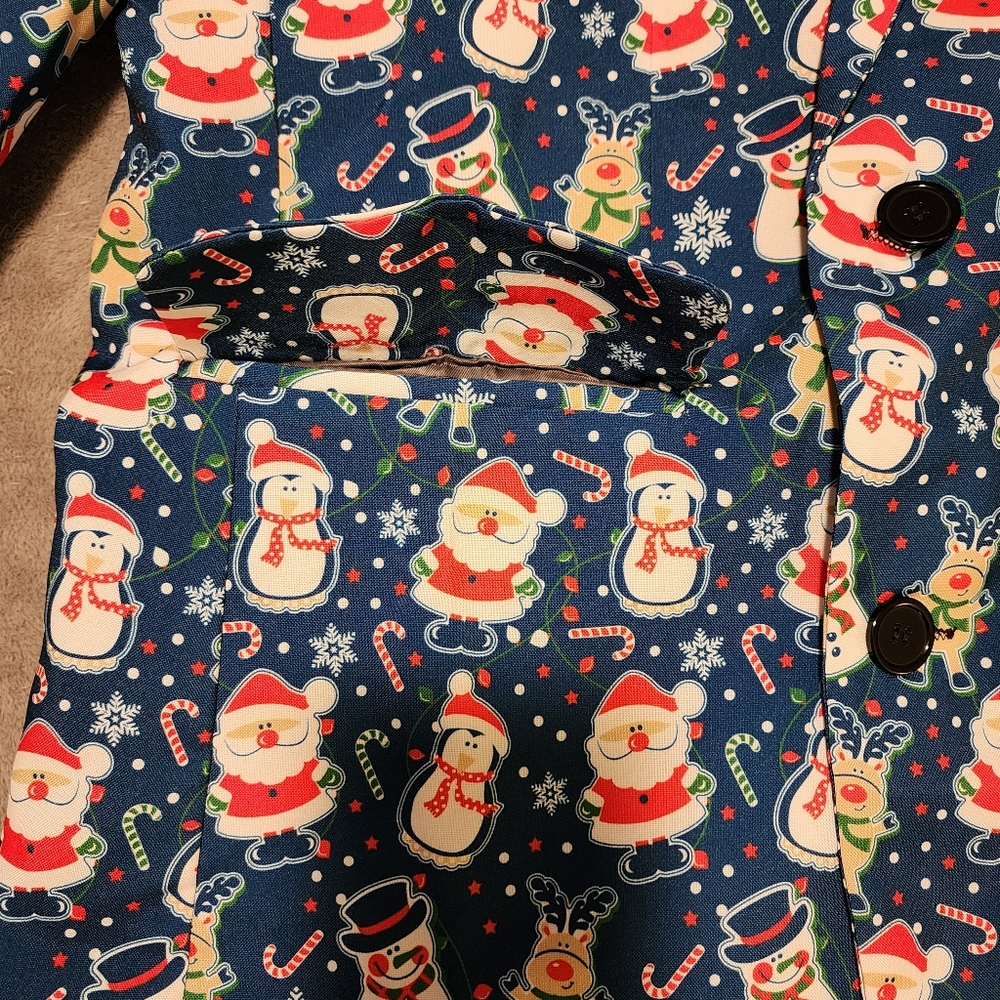 'YOU LOOK UGLY TODAY' Men's Funny Christmas Costume Tuxedo Suit - Size XS - Picture 14 of 16